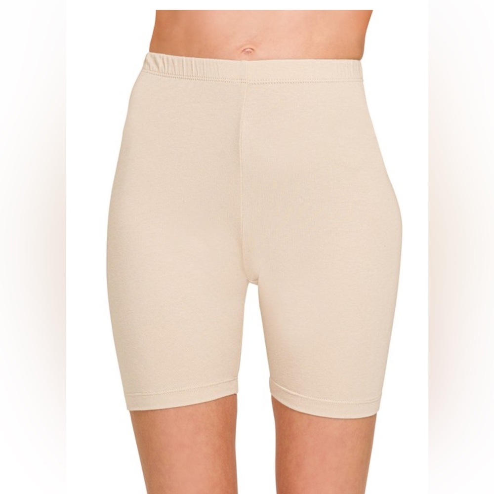 NWT! Sand Beige Zenana Outfitters Cream Bike Shorts